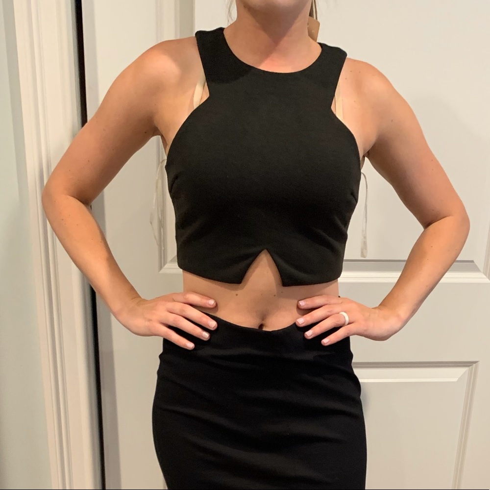 Boutique Black Crop Top